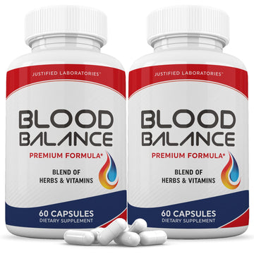 Justified Laboratories (2 Pack Blood Balance Advanced Formula 620MG Formula Supplement Pills 120 Capsules Justified LaboratoriesAu supplements