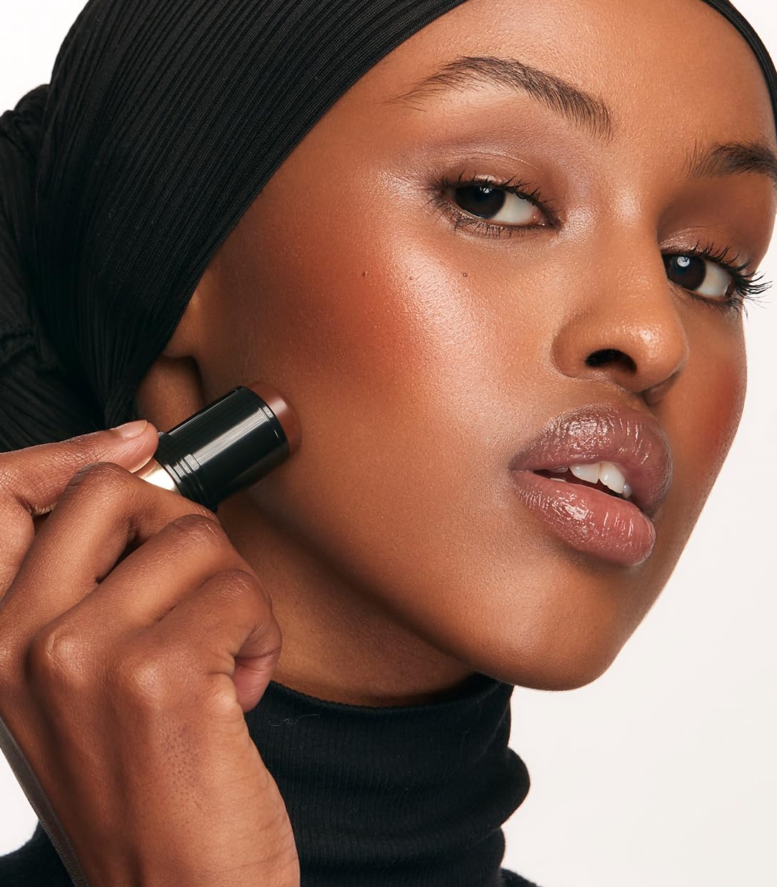 MAKE Beauty Heat Stroke Cream Blush Stick for Cheeks with Natural Hydrating Dewy Finish. Creamy Gel Blush Balm - Shade Baked, Deep Chocolate Brown Cheek Tint MAKEAu supplements