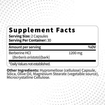 Type Zero Berberine HCL 1200mg 60 Capsules - Clean, Non-GMO, Gluten Free Supplement Type ZeroUS supplements