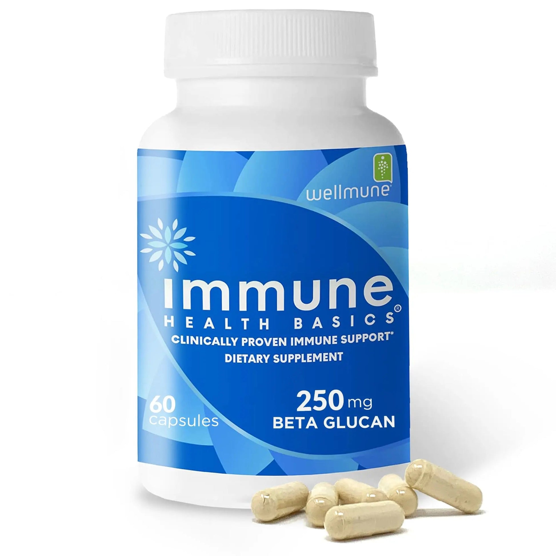 Immune Health Basics Ultra Strength Immunity - Clinically Proven Immune Support - Wellmune Highly Purified Beta Glucan - Gluten-Free, Non-allergenic Immune Health BasicsAu supplements