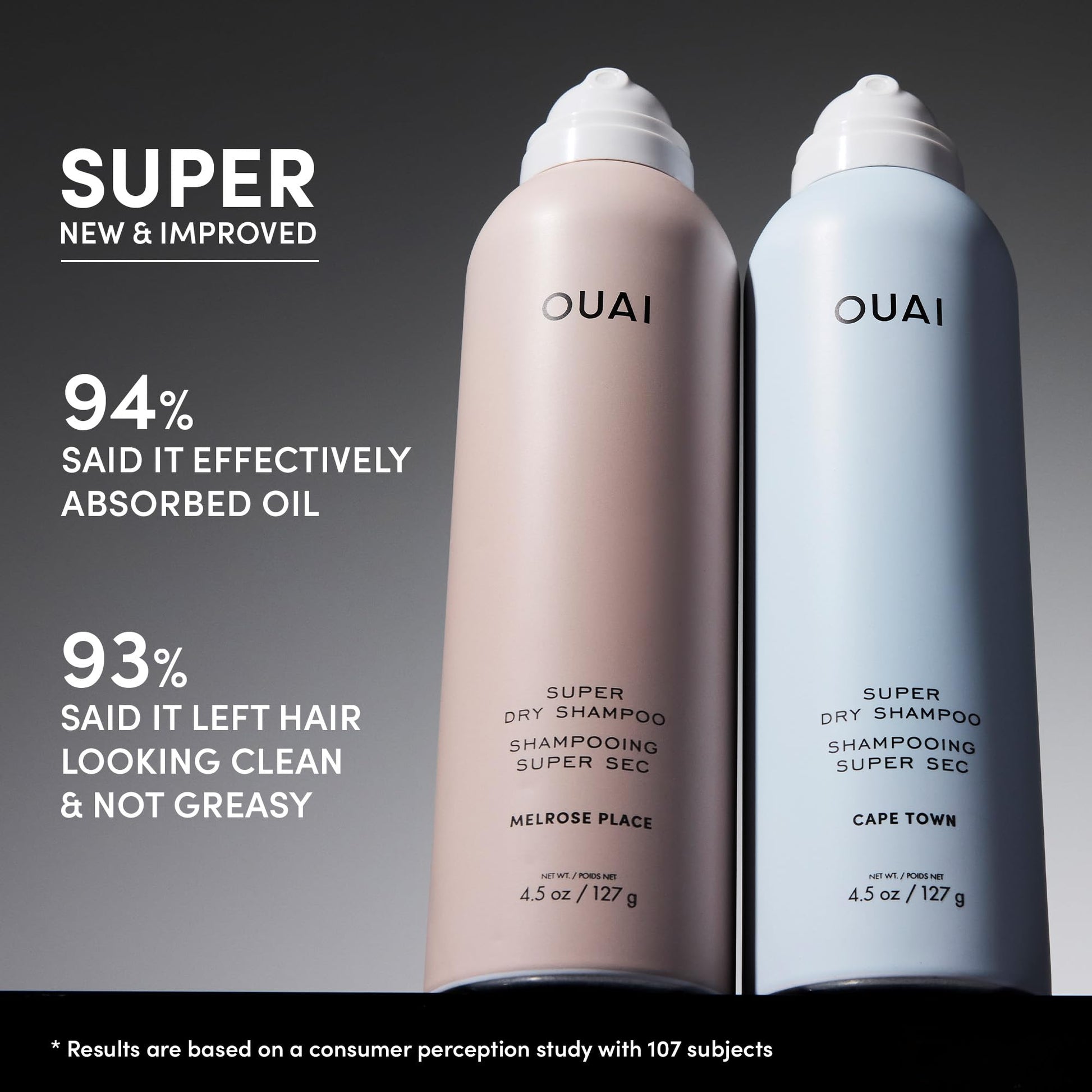 OUAI Super Travel Size Dry Shampoo - Volumizing Dry Shampoo - Absorbs Oil, Dirt & Sweat - Blends Seamlessly into Hair with Zero Residue & Enriched with a Long-Lasting Scent - Cape Town (2 oz) OUAIAu supplements