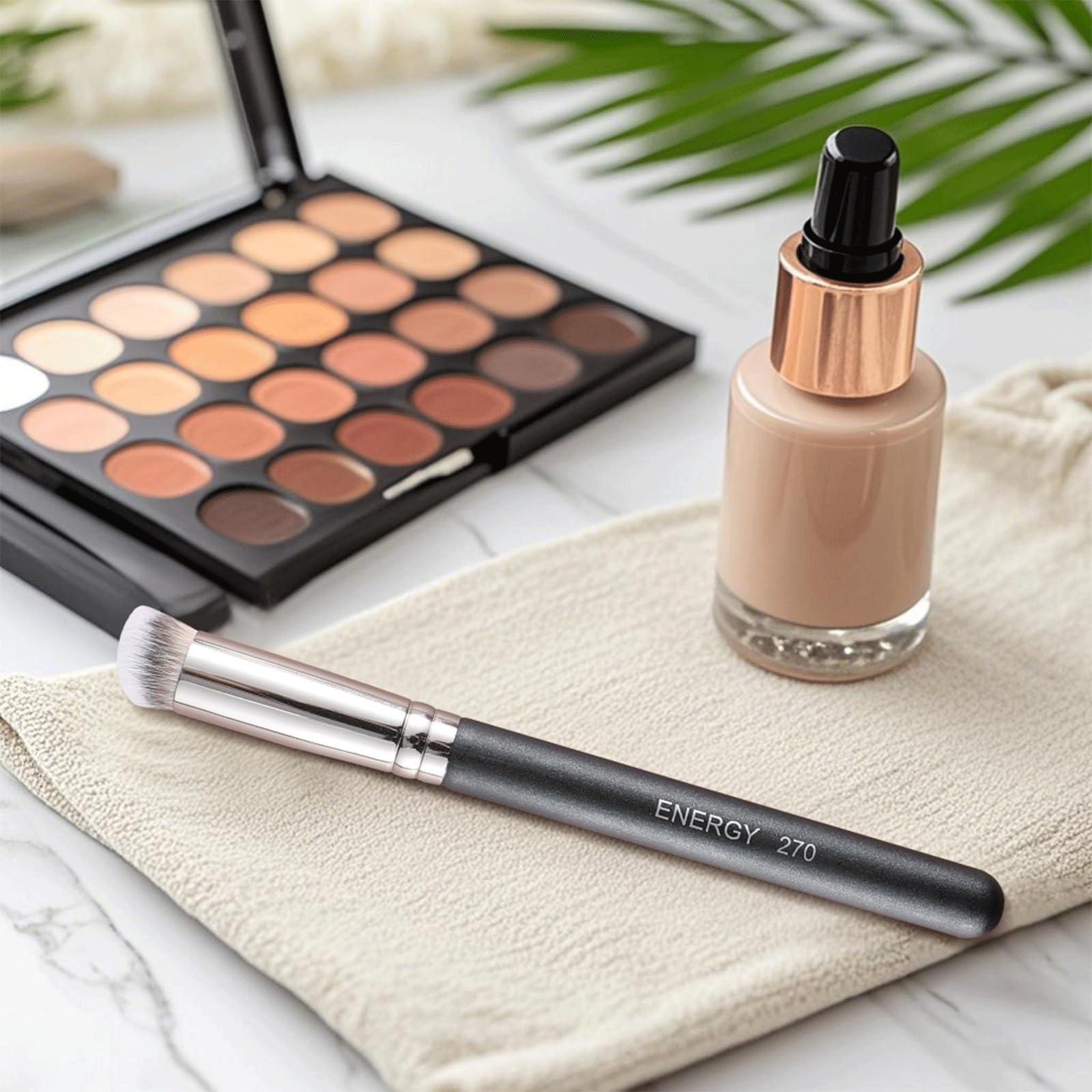 ENERGY Concealer Brush Under Eye Mini Angled Flat Top Kabuki Nose Contour Brush for Concealing Blending Setting Buffing with Powder Liquid Cream Cosmetic Pro Small Makeup Foundation brushes 270 ENERGYAu supplements