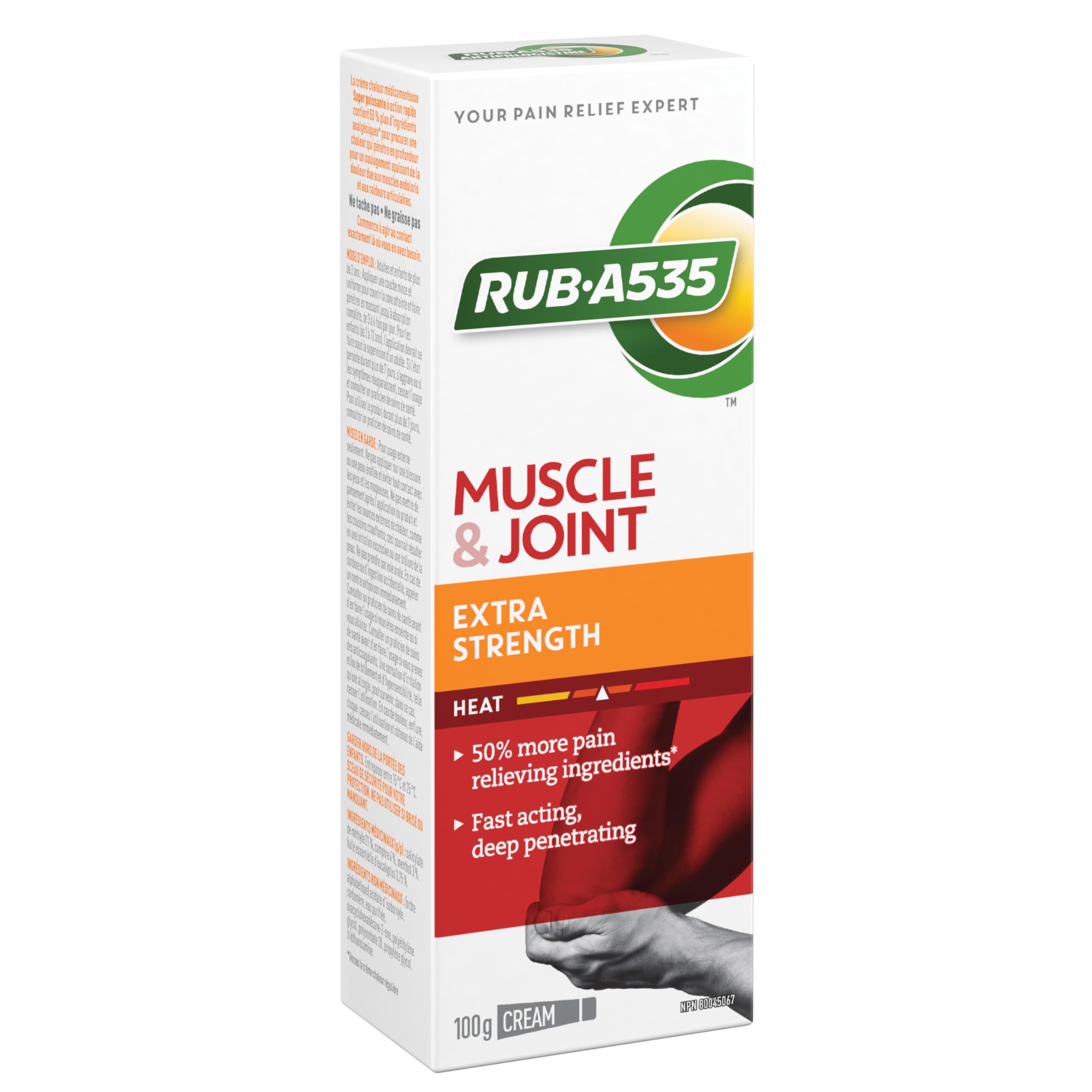 RUB A535 EXTRA STRENGTH CREAM For Relief of Arthritis, Rheumatic Pain, Muscle Pain, Joint & Back Pain 100 g Rub A535Au supplements