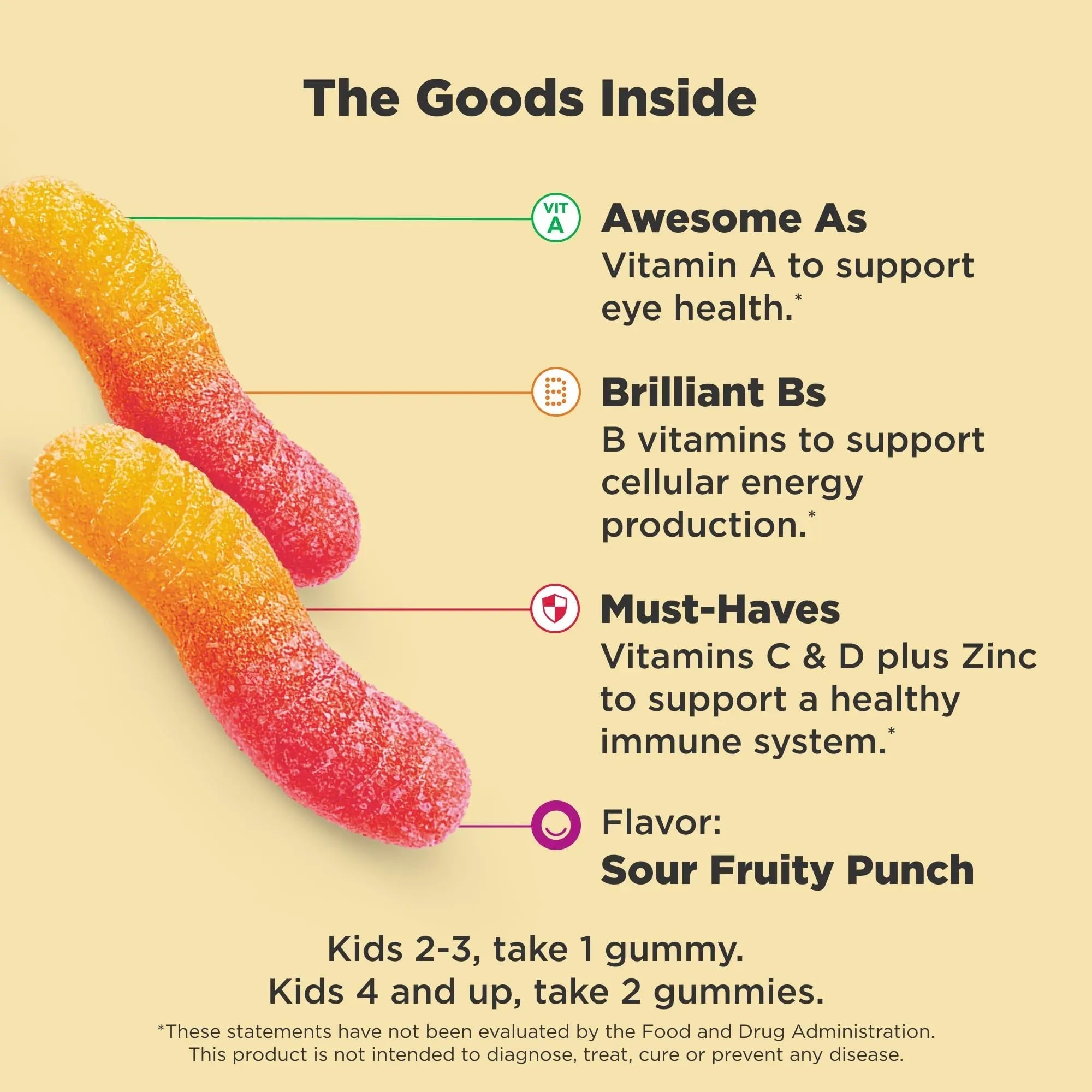 OLLY Kids Multivitamin Gummy Worms, Overall Health and Immune Support, Vitamins and Minerals A, C, D, E, Bs and Zinc OLLYAu supplements