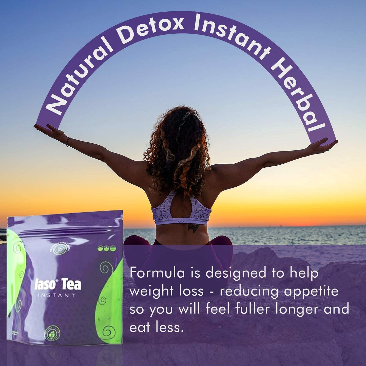 TLC Total Life Changes IASO Natural Detox Instant Herbal Tea - Expiration Date on the Top Total Life ChangesUS supplements