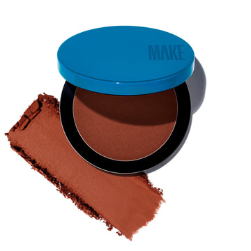 MAKE Beauty Skin Mimetic Microsuede Bronzer Powder - Matte Bronzing Powder Contour, Buildable Formula, Non Comedogenic, Long Lasting Color. Shade - Equinox for Medium to Deep Skin MAKEAu supplements
