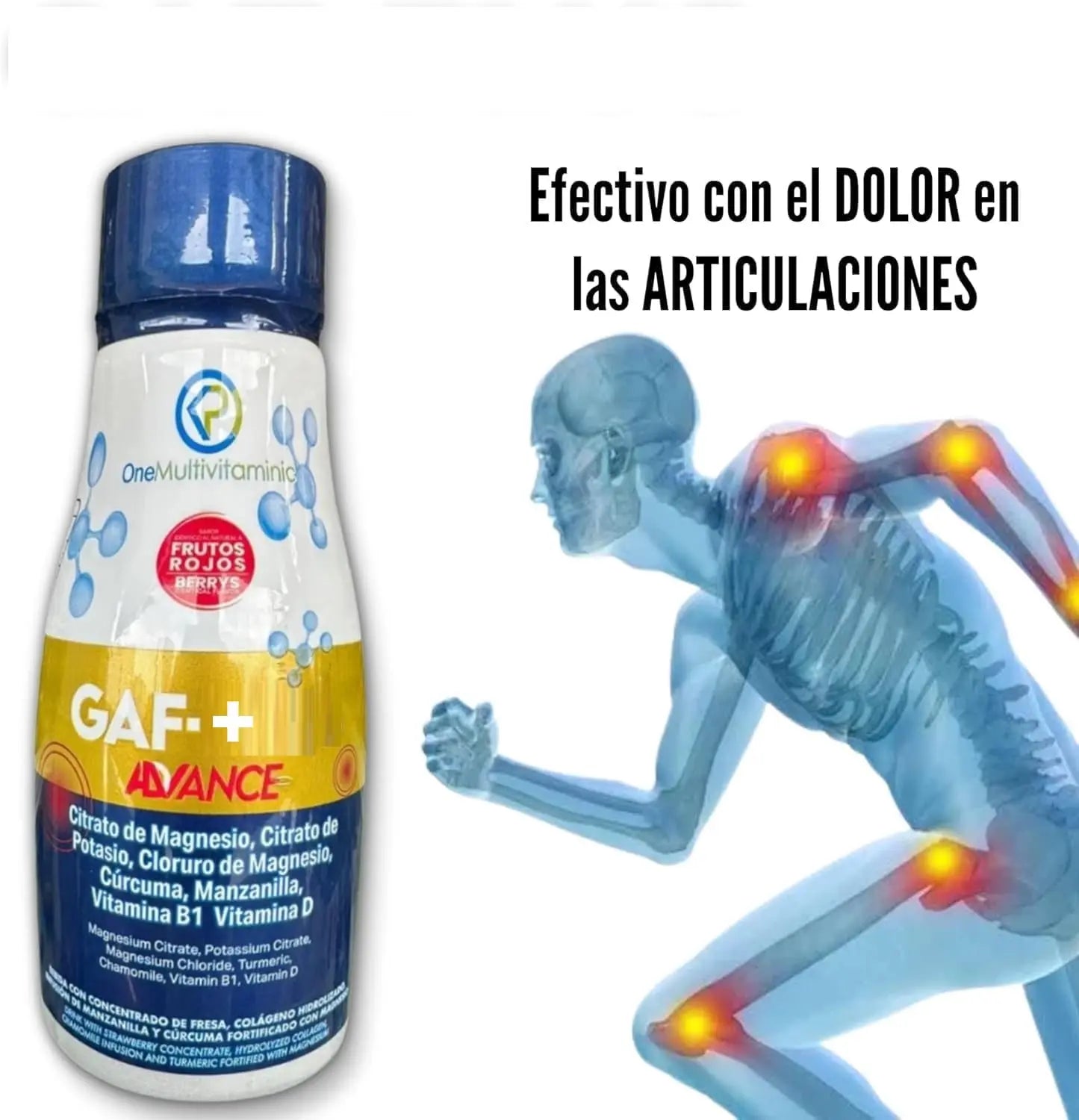 Gaf + Formula avanzada - Multivitamin, 10.14 Fl Oz, 300ML, Red Fruit Flavor GenericAu supplements