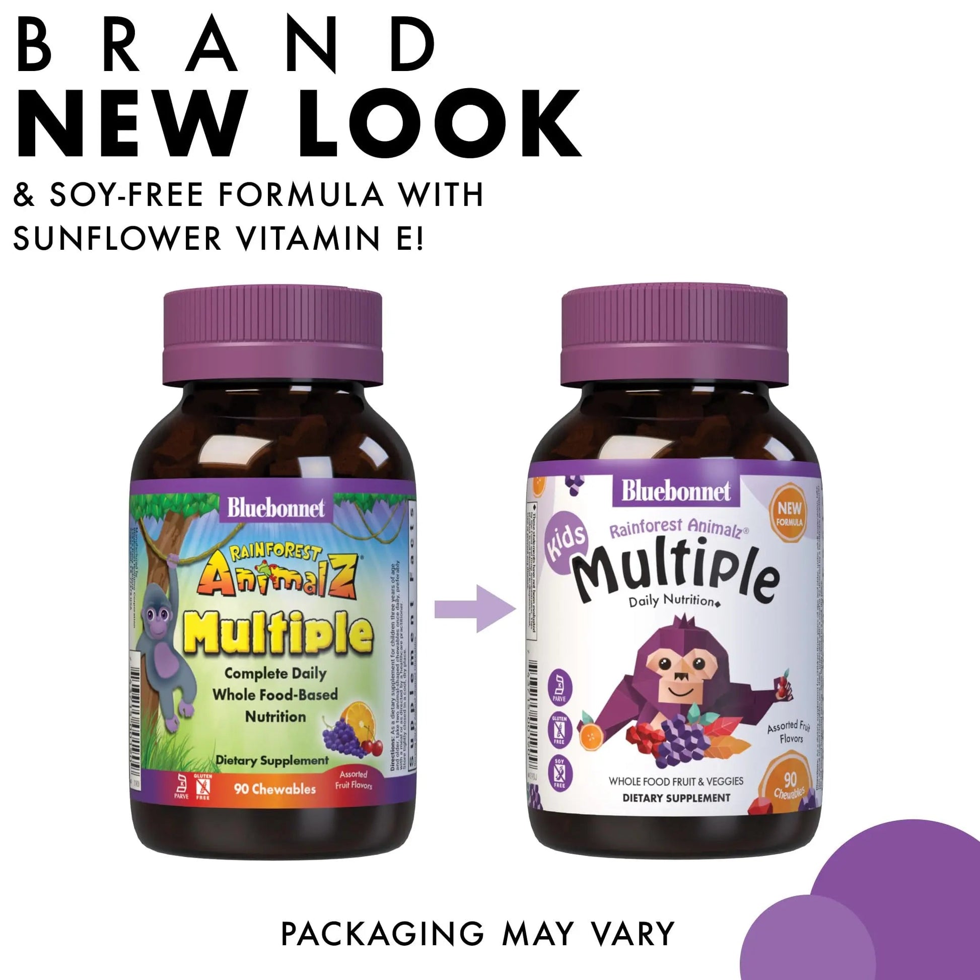 Bluebonnet Nutrition Rainforest Animalz Whole Food Based Multiple Chewable Tablets, Kids Multivitamin & Mineral, Vitamin C, D3, Iron BlueBonnetAu supplements
