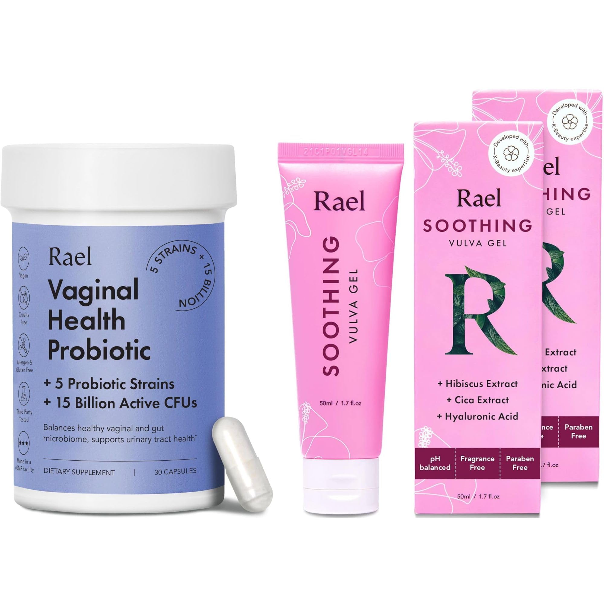 Rael Bundle - Probiotics Supplements for Women, Digestive Enzymes, Urinary Tract Health RaelAu supplements