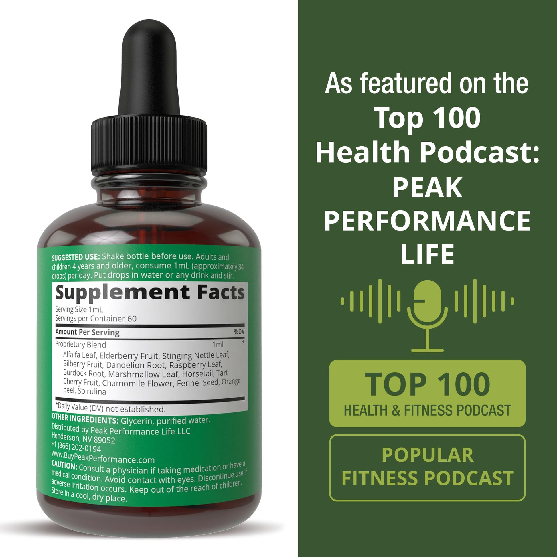 Kids Vitamins from Herbs. Liquid Kids Herbal Multivitamin. No Bitter Taste. Sugar Free 14-in-1 Vegan Supplement Drops for Toddlers, Children, Teens. Mixed in Water They Won't Even Taste It Peak PerformanceAu supplements