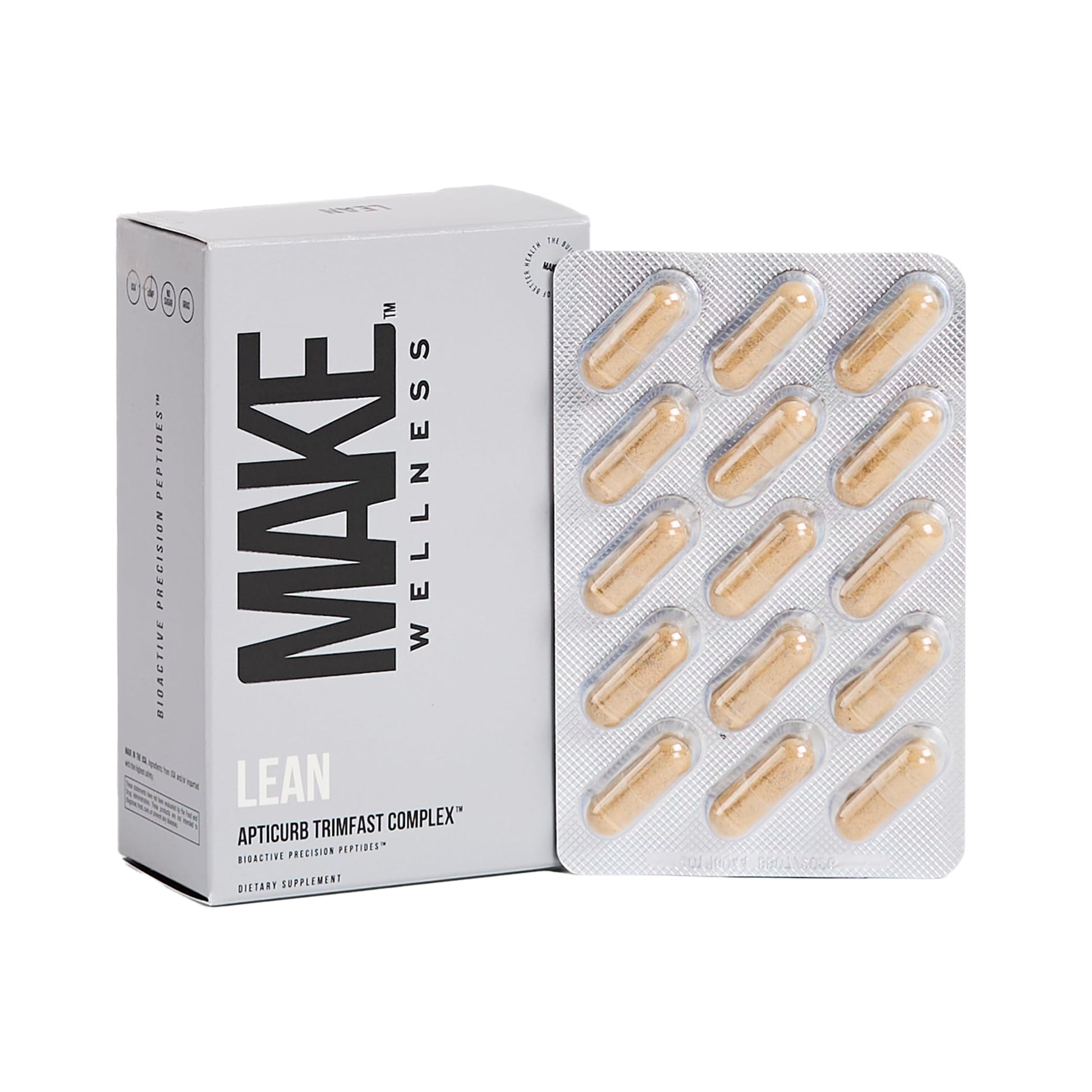Make Wellness Lean Peptide Supplement | Supports Overall Wellness, Normal Muscle Health & Active Lifestyles | Bioactive Peptide Blend | Clean, Non-GMO Formula | 30 Servings for Daily Nutrition Make WellnessAu supplements