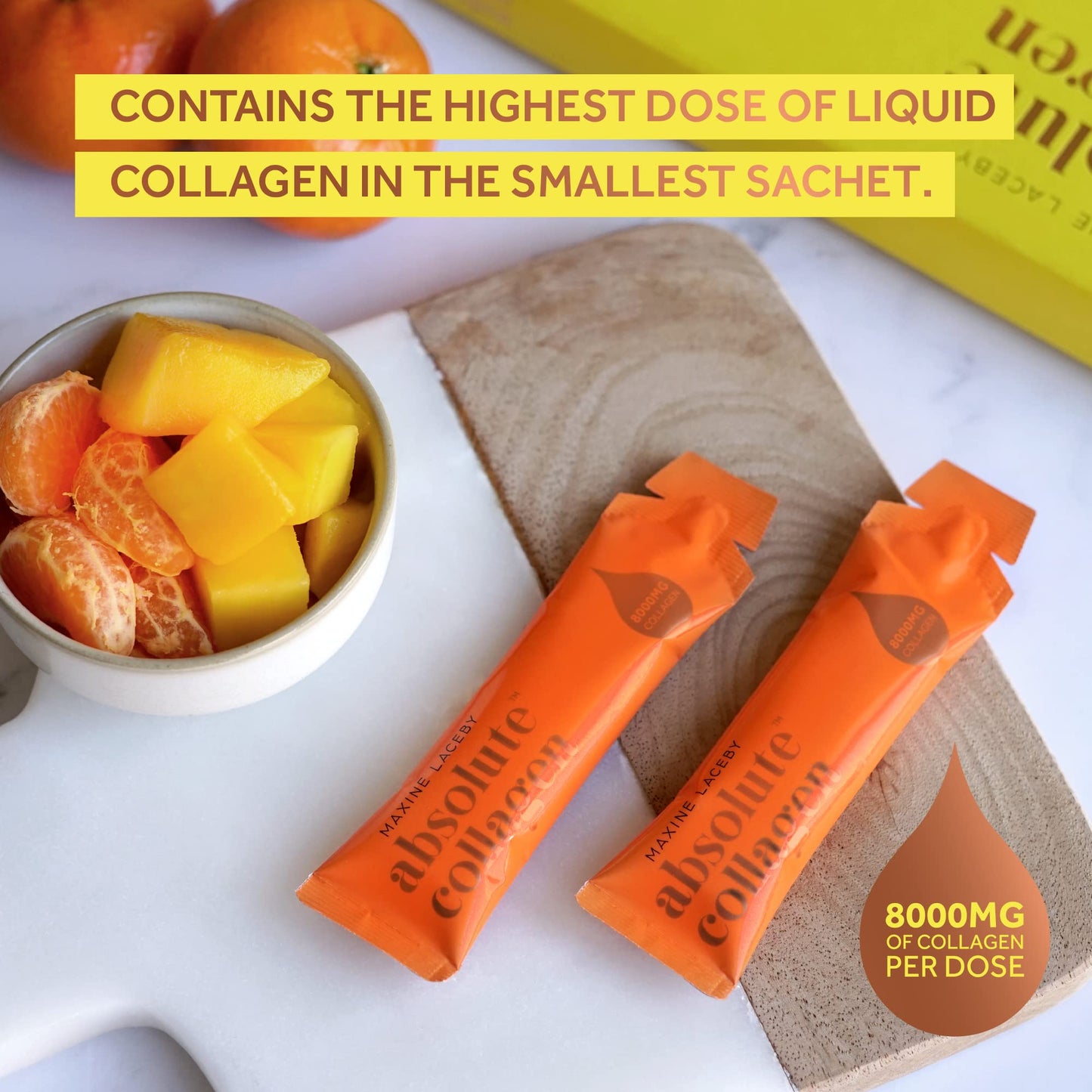 Absolute Collagen Marine Liquid Collagen Supplement for Women - 8000mg Collagen in Each Sachet Absolute CollagenUS supplements