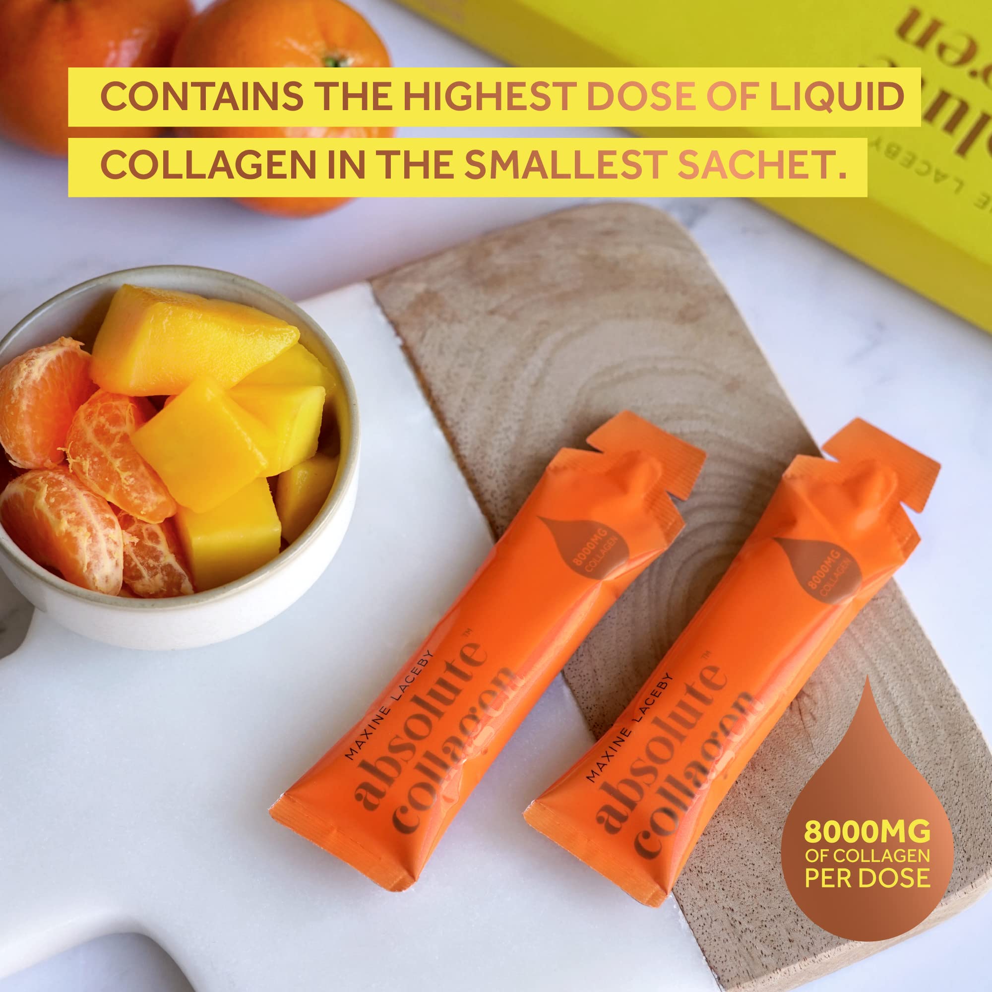 Absolute Collagen Marine Liquid Collagen Supplement for Women - 8000mg Collagen in Each Sachet Absolute CollagenAu supplements
