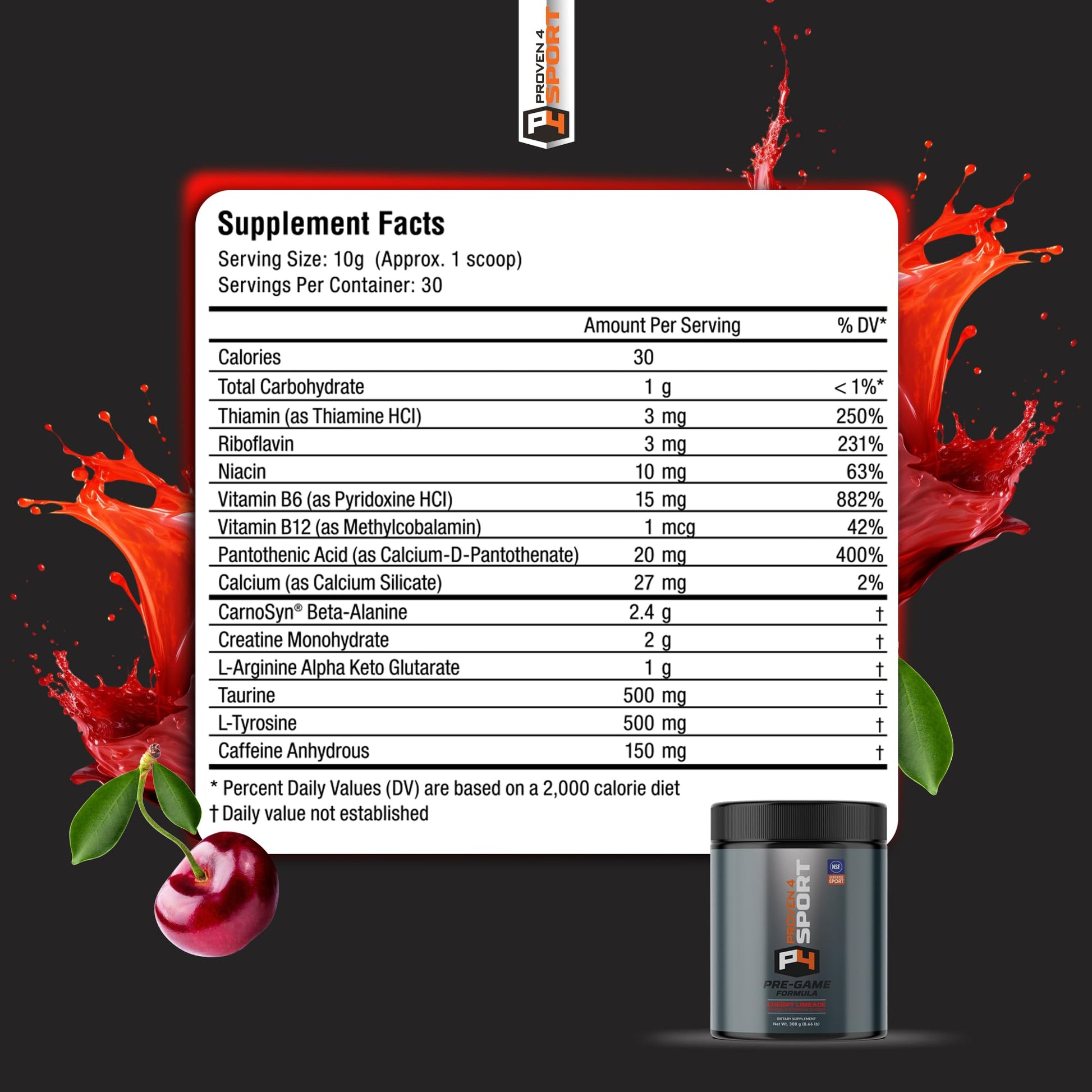 Proven4 Pre Workout Powder for Men and Women with Creatine - Beta Alanine - Caffeine Proven4 SportAu supplements