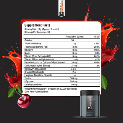 Proven4 Pre Workout Powder for Men and Women with Creatine - Beta Alanine - Caffeine Proven4 SportUS supplements
