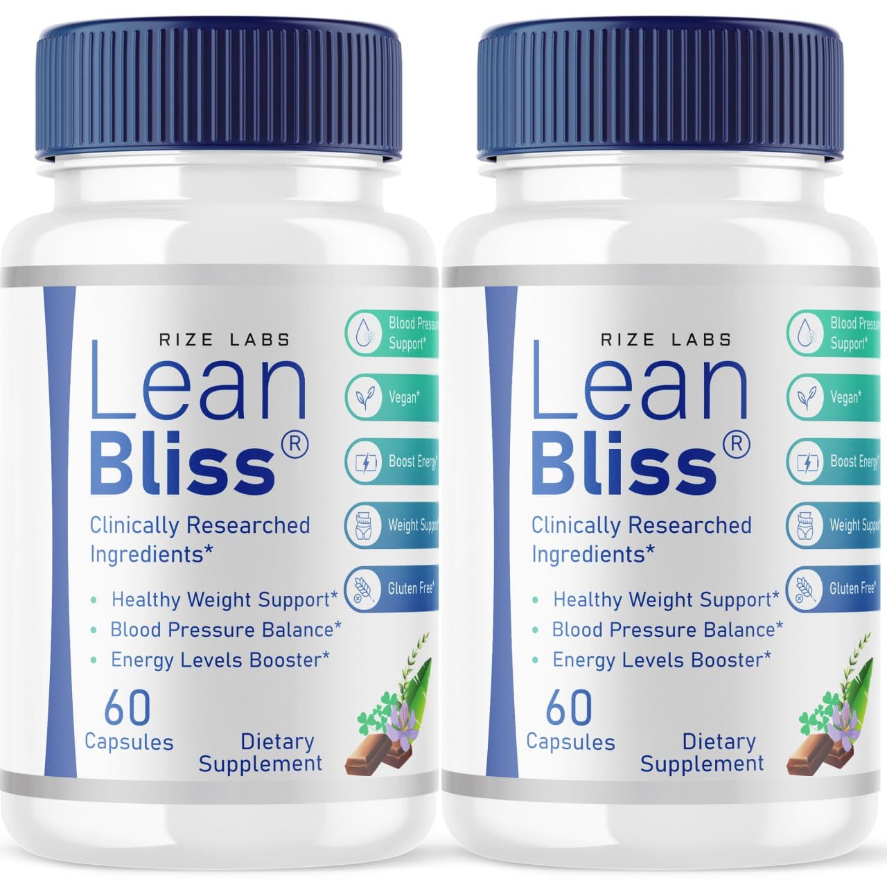 (2 Pack) Lean Bliss Weight Loss Pills, Lean Bliss Fat Burning Formula, LeanBliss Advanced rize labsAu supplements