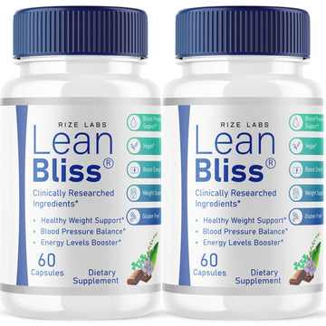 (2 Pack) Lean Bliss Weight Loss Pills, Lean Bliss Fat Burning Formula, LeanBliss Advanced rize labsAu supplements