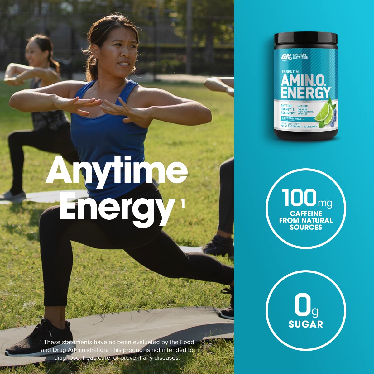 Optimum Nutrition Amino Energy - Pre Workout with Green Tea, BCAA, Amino Acids Optimum NutritionUS supplements