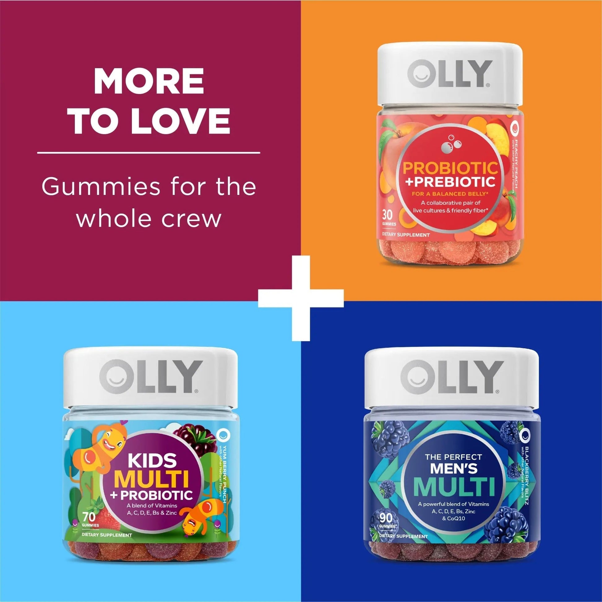 OLLY Immunity Sleep and Women's Multivitamin Gummy Vitamin Bundle (60 + 90 Count) OLLYAu supplements