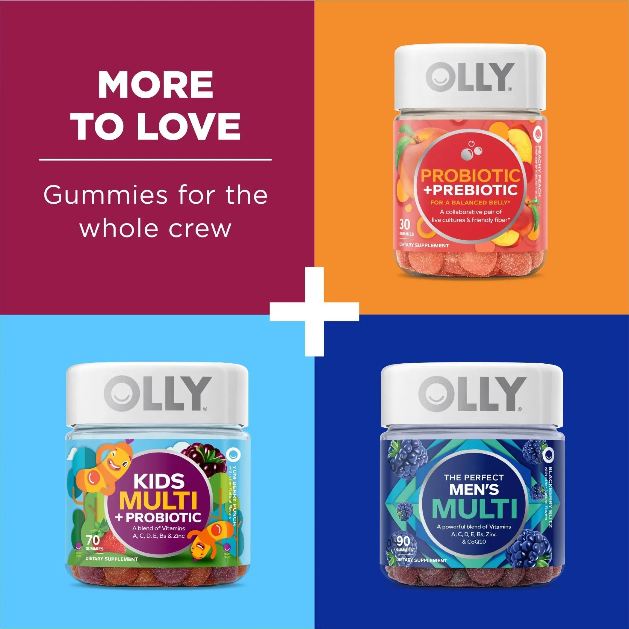 OLLY Immunity Sleep and Women's Multivitamin Gummy Vitamin Bundle (60 + 90 Count) OLLYAu supplements