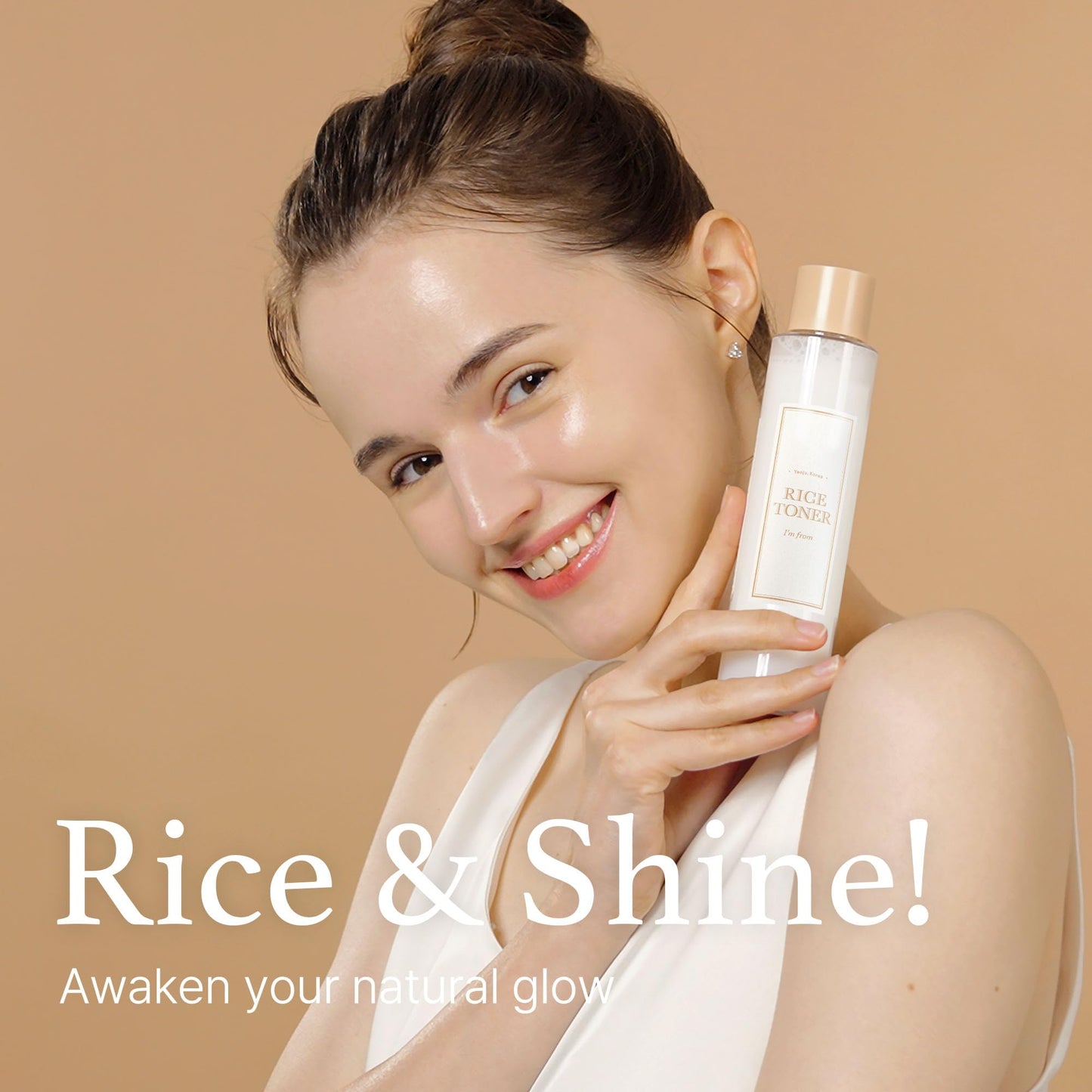 I'm From Rice Toner, 77.78% Rice Extract from Korea, Glow Essence with Niacinamide I'm fromUS supplements
