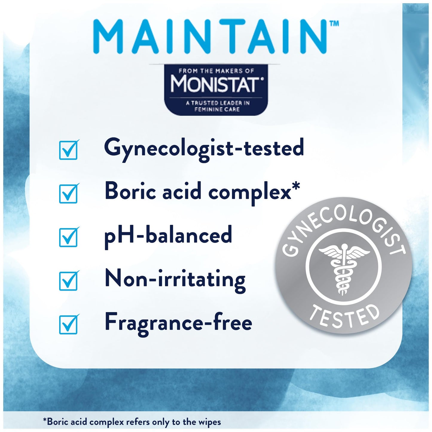 Monistat Maintain Boric Acid Odor Control Kit, 10 Feminine Wipes & 10 Boric Acid Suppositories for Women, Fragrance-Free and Non-Irritating pH Balanced Formulas to Control Vaginal Odor MonistatUS supplements