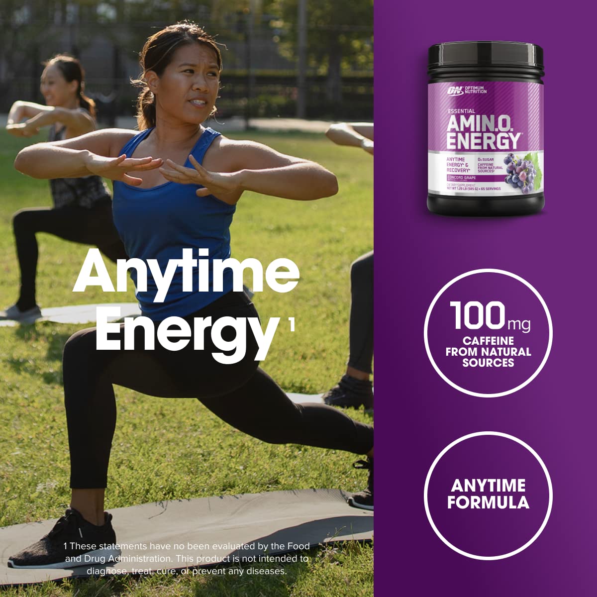 Optimum Nutrition Amino Energy - Pre Workout with Green Tea, BCAA, Amino Acids, Keto Friendly, Green Coffee Extract, Energy Powder Optimum NutritionUS supplements