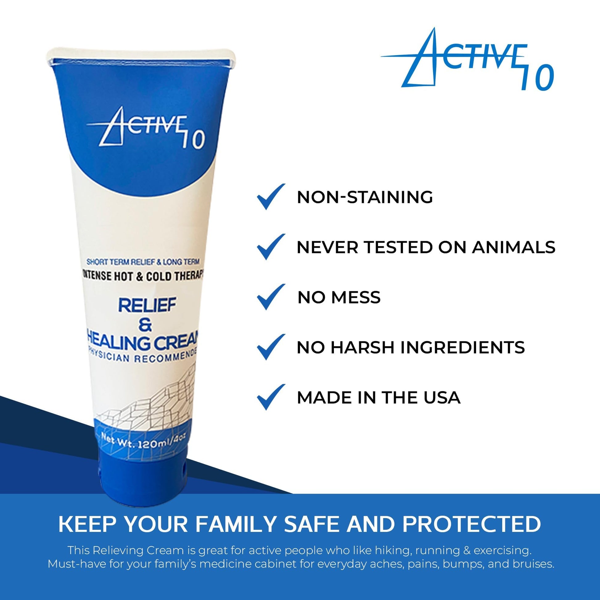 Active 10 Relief and Healing Cream, 4 OZ Active 10Au supplements