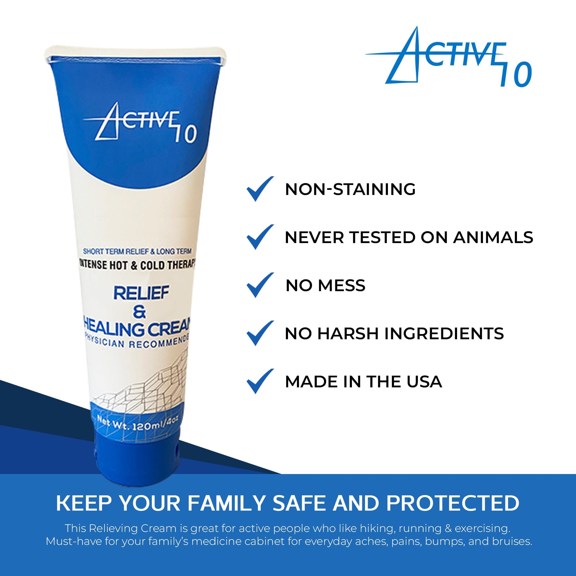 Active 10 Relief and Healing Cream, 4 OZ Active 10Au supplements