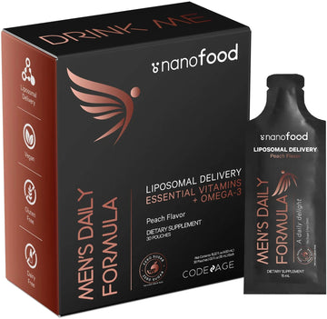 Codeage Daily Men Liquid Vitamins Supplement - Liposomal Multivitamin A, B, C, D, E, Biotin, Omega-3 & Omega-9 CodeageAu supplements