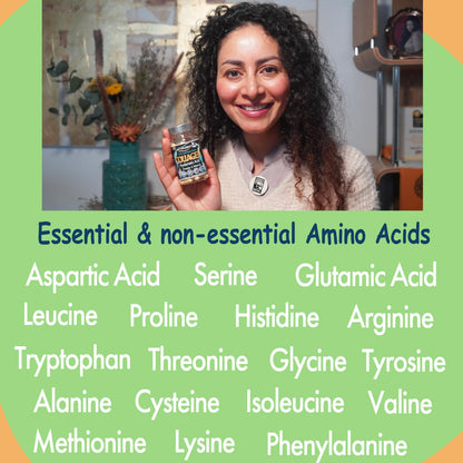 Marine Collagen Type 1&3 1000mg, Hyaluronic Acid 200mg/serving; Vitamin C, Zinc, Copper for Immune System DietapplementsUS supplements