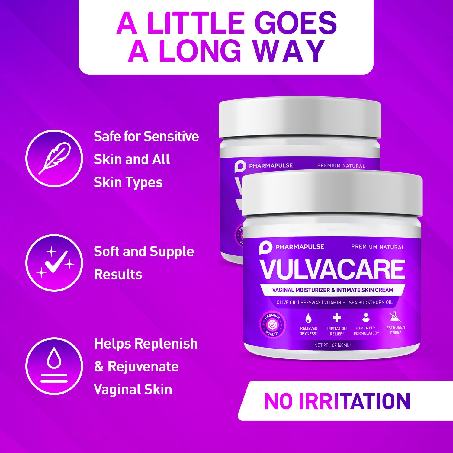 Pharmapulse Vaginal Moisturizer, Vulva Balm Cream, Intimate Skin Care, Menopause Support PharmapulseAu supplements
