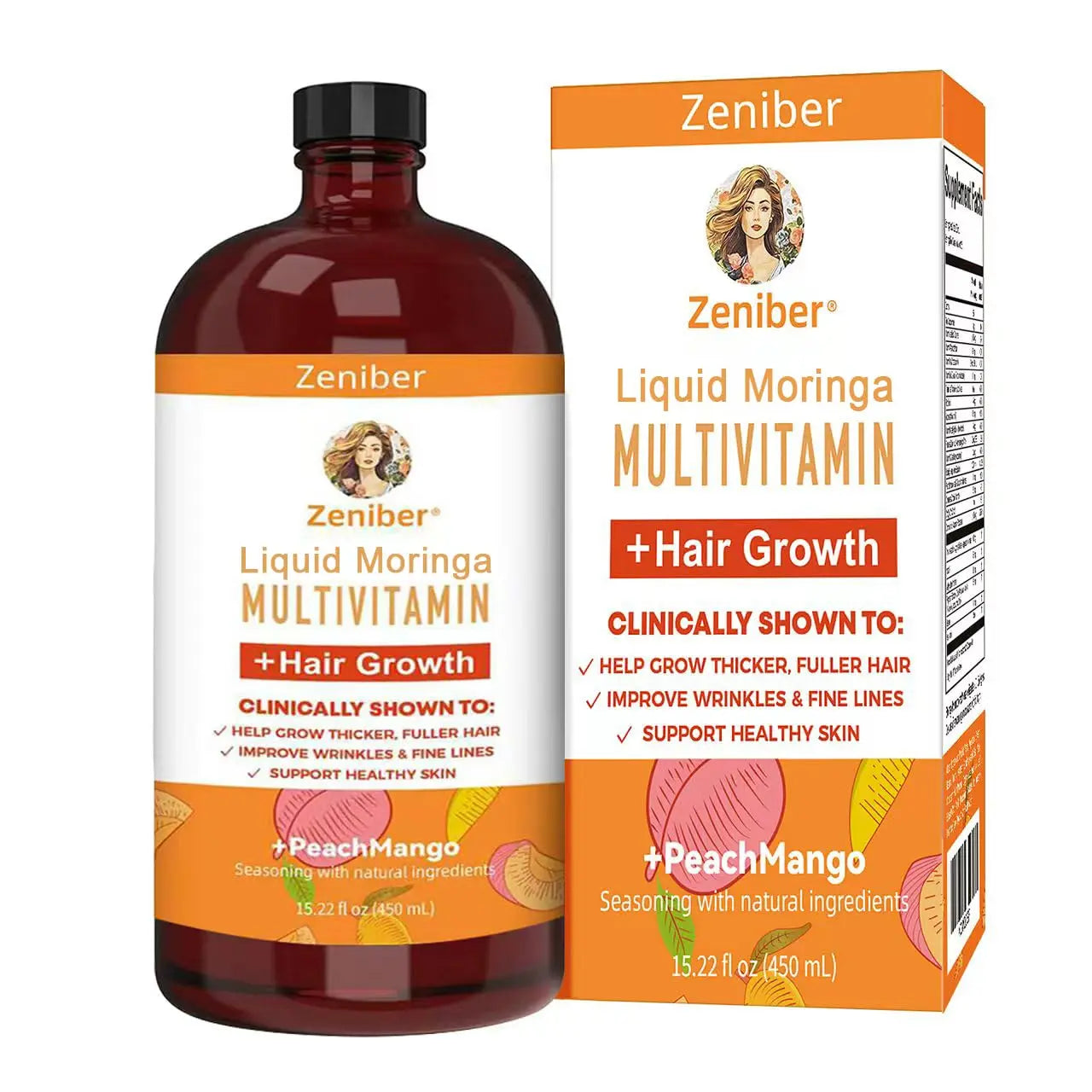 Zeniber MaayRuth Multivitamins Hair Growth&Liquid Multivitamins for Women, Biotin 10000mcg Liquid Multivitamin Hair Growth Supplement, 15.22 OZ ZeniberAu supplements