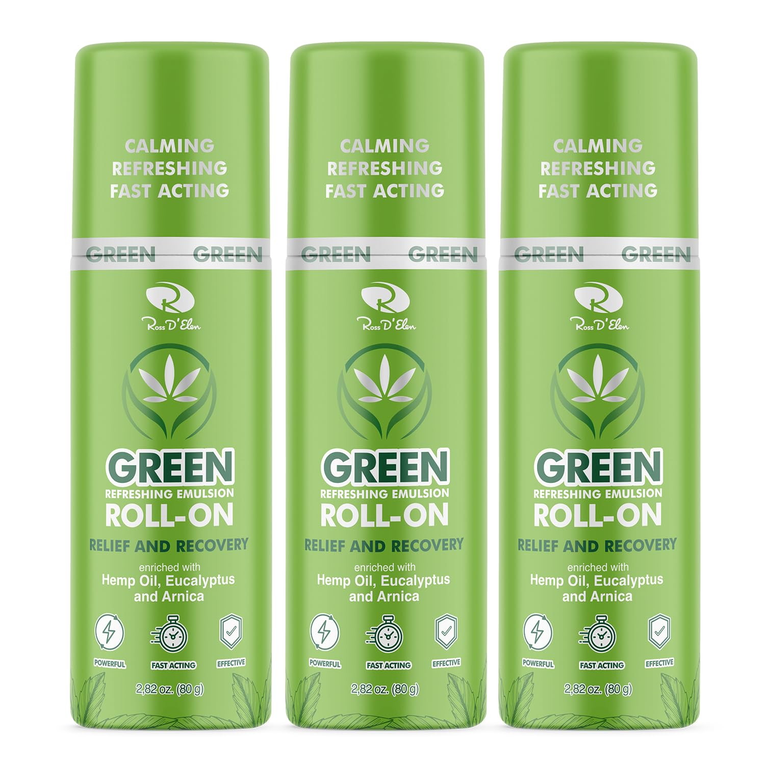 Ross D’Elen Green Menthol ROLL-ON 3-Pack ROSS D'ELENAu supplements