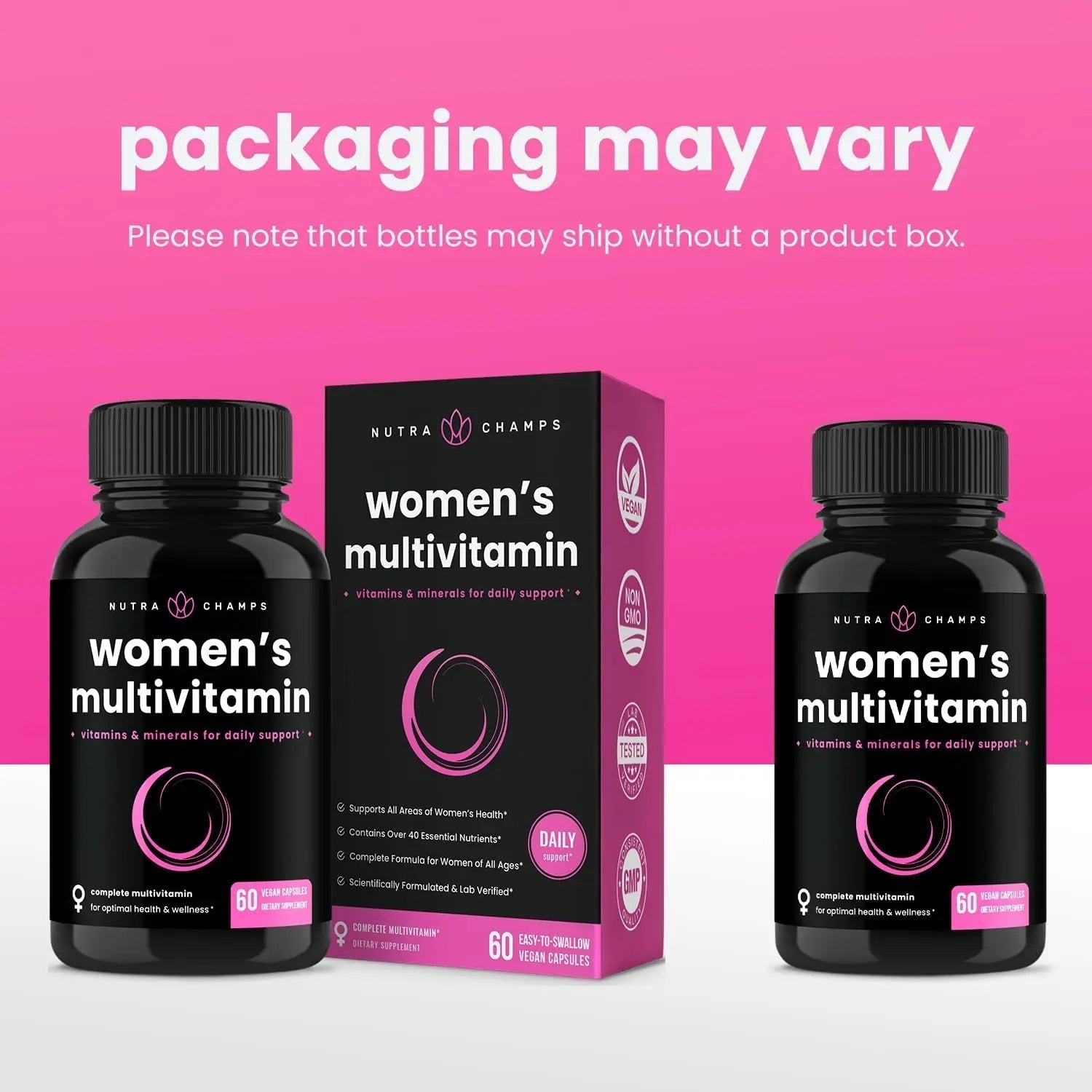 NutraChamps Multivitamin for Women, 240 Count, Vitamins A, B, C, D, E, Biotin, Folic Acid, Womens Gummy Multivitamins, Chewable Daily (Pack of 2) NutraChampsAu supplements