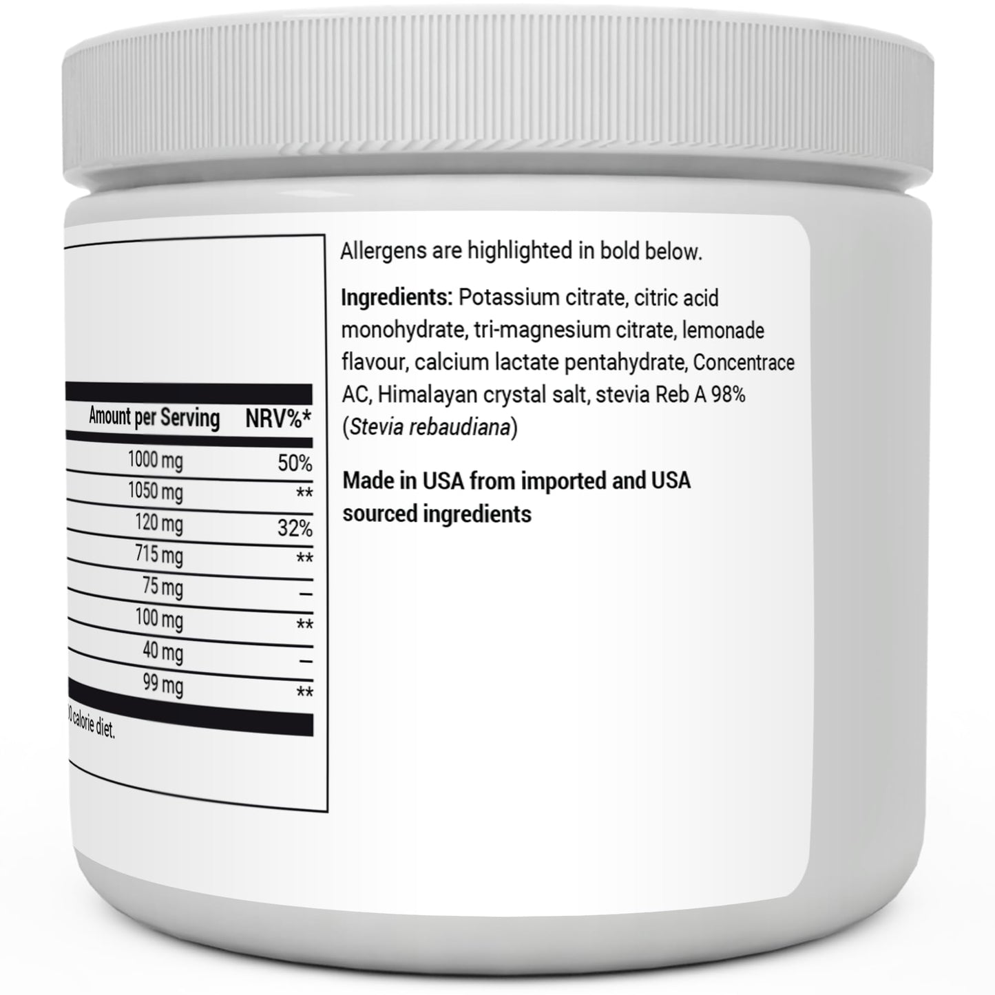 Dr. Berg Electrolyte Powder - Electrolyte Drink Supplements with 1000mg Potassium Dr. Berg NutritionalsUS supplements
