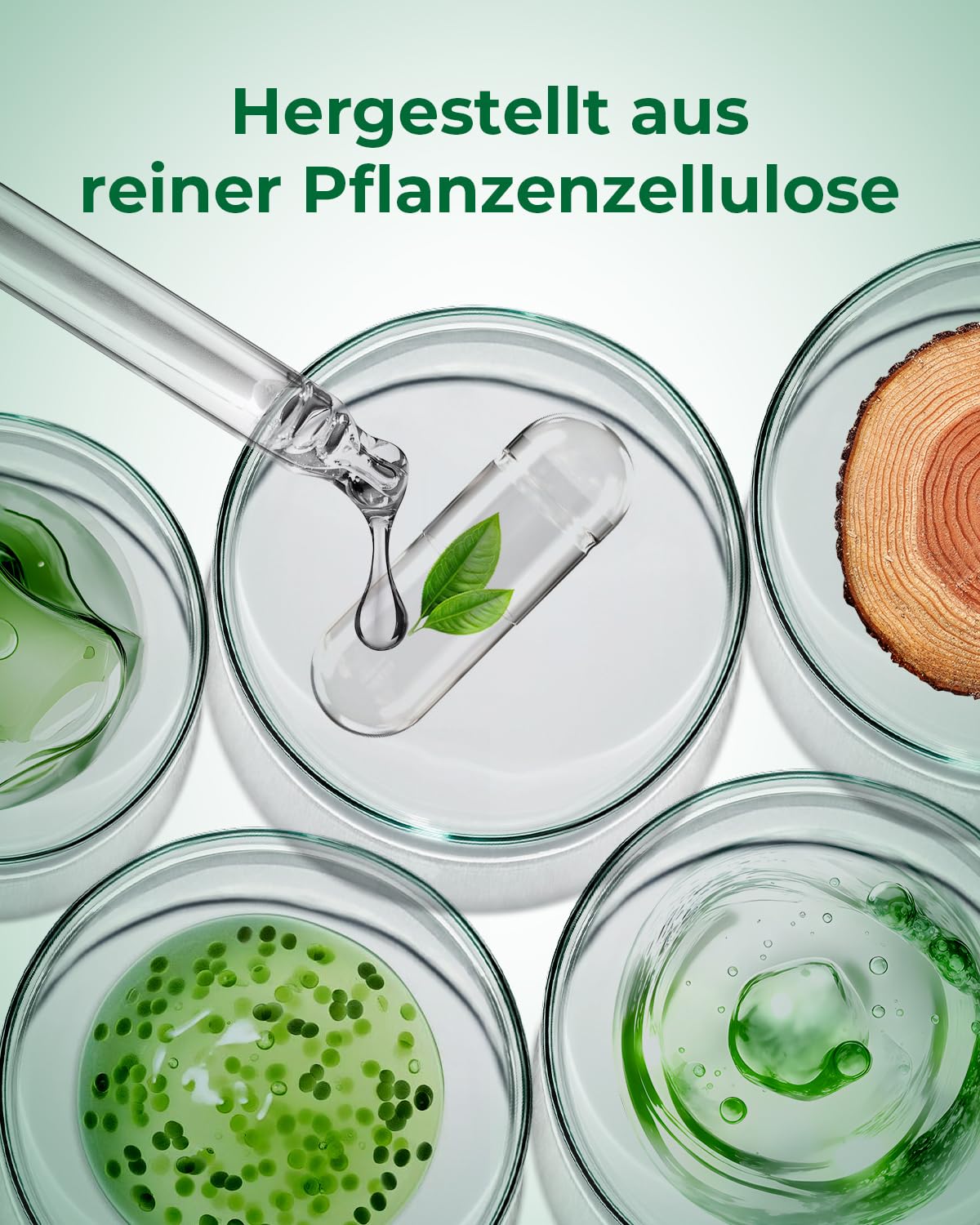 HPMC Empty Capsules Size 1-200 Clear Count Pill Capsules Empty - Plant-Based Cellulose | Vegetarian, Halal, Non-GMO | for DIY Supplement & Herbal Filling MéipaLienAu supplements