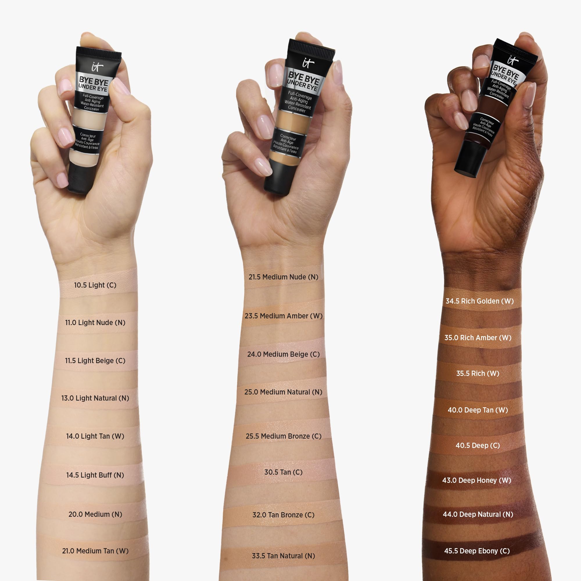 IT Cosmetics Bye Bye Under Eye Concealer (Light Nude) - Water-Resistant, Full Coverage Brightening Concealer For Dark Circles, Fine Lines, Redness & Discoloration, Anti-Aging, 24H Wear - 0.4 fl oz IT CosmeticsAu supplements