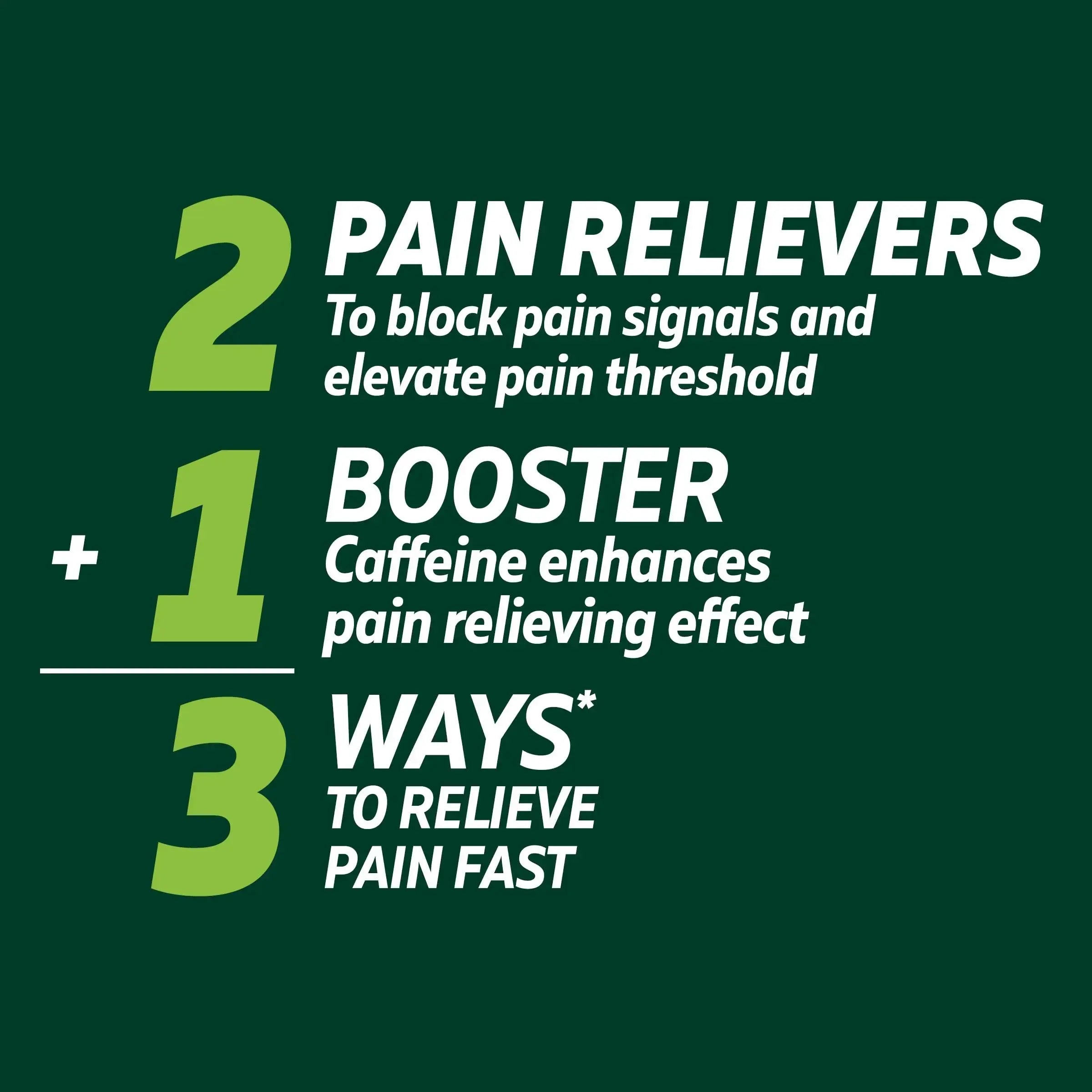 Excedrin Extra Strength Caplets for Headache Pain Relief, Acetaminophen 250mg, Aspirin 250mg, Caffeine 65mg, Pain Reliever, 24 count ExcedrinAu supplements