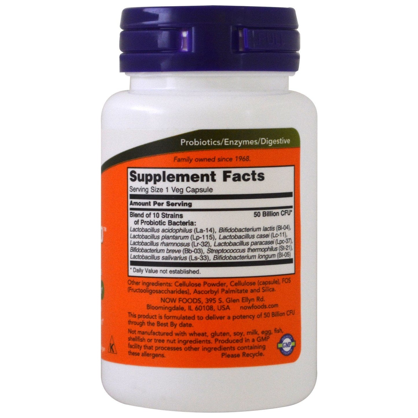 Probiotic10 50 Billion - Now Foods - 50 - VegCap -(Pack of 2) NOW FoodsUS supplements