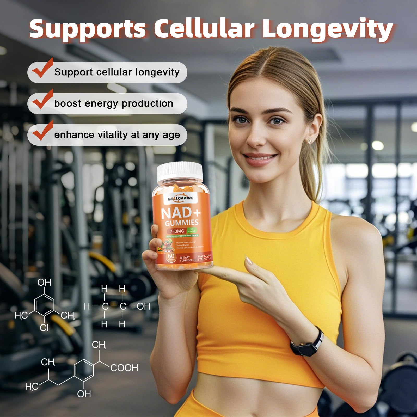 NAD+ Gummies NAD Resveratrol Supplement : NAD Supplements for Women Aging Defense Absorption Than Nicotinamide Riboside Boost Vitamin B3 D3 Sodium Zinc Support Cellular Health Energy and DNA Repair HEALOADINGAu supplements
