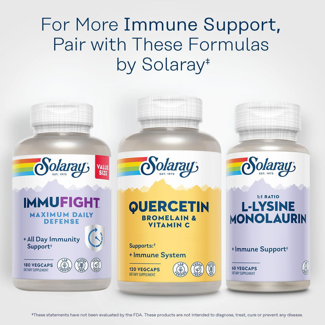 SOLARAY QBC Plex | Quercetin & Bromelain Plus Vitamin C | Year Round Immune Function & Respiratory Health Support | Non-GMO & Vegan | 120 VegCaps SOLARAYAu supplements