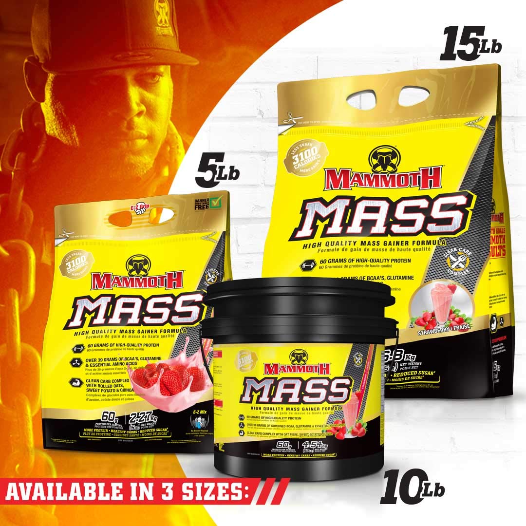 Inter-Active Nutrition Mammoth Mass Supplement, 2.27kg Strawberry MammothAu supplements