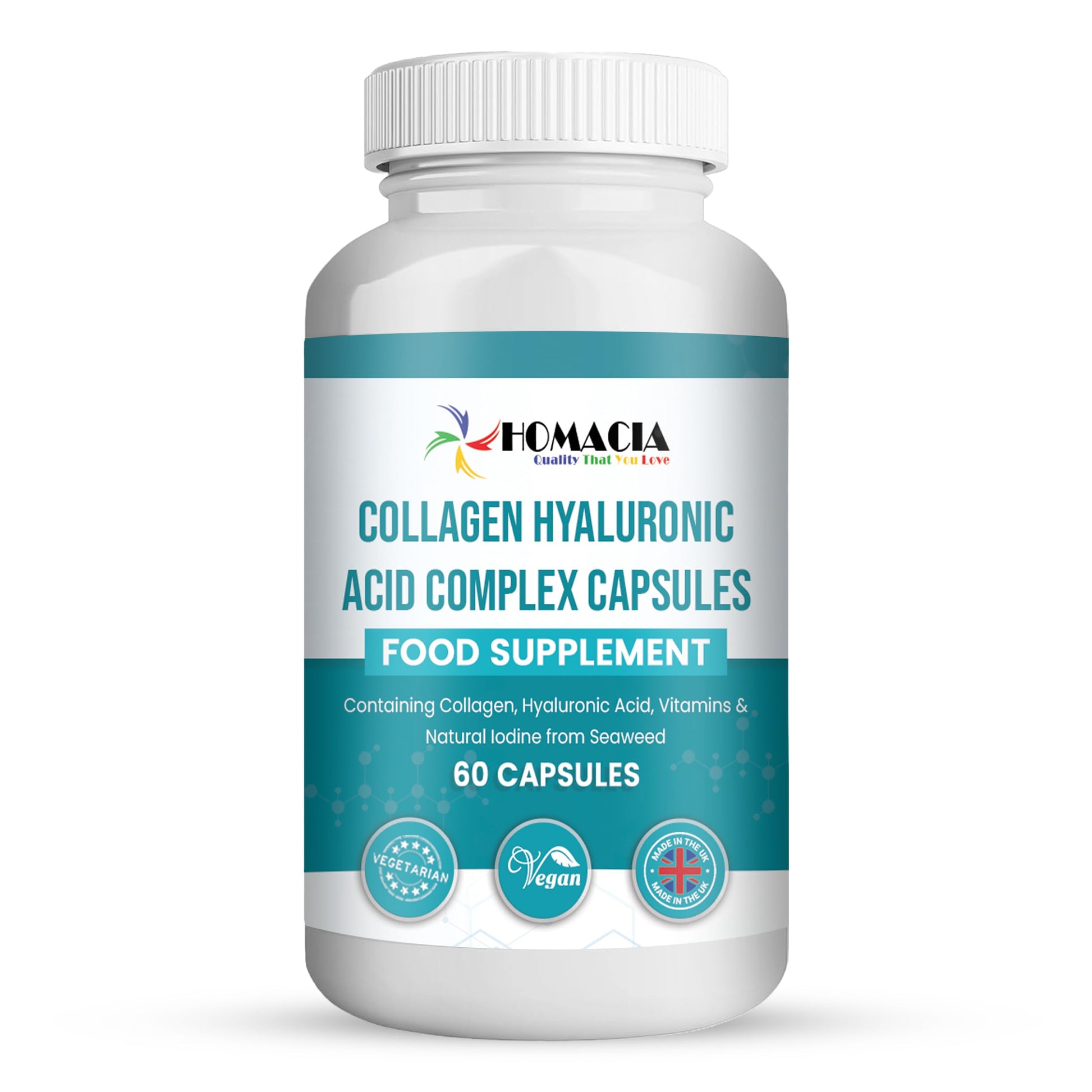 Homacia’s Collagen Capsules | Marine Collagen with Hyaluronic Acid | Pure Collagen Supplements for Women HOMACIA Quality That You loveAu supplements