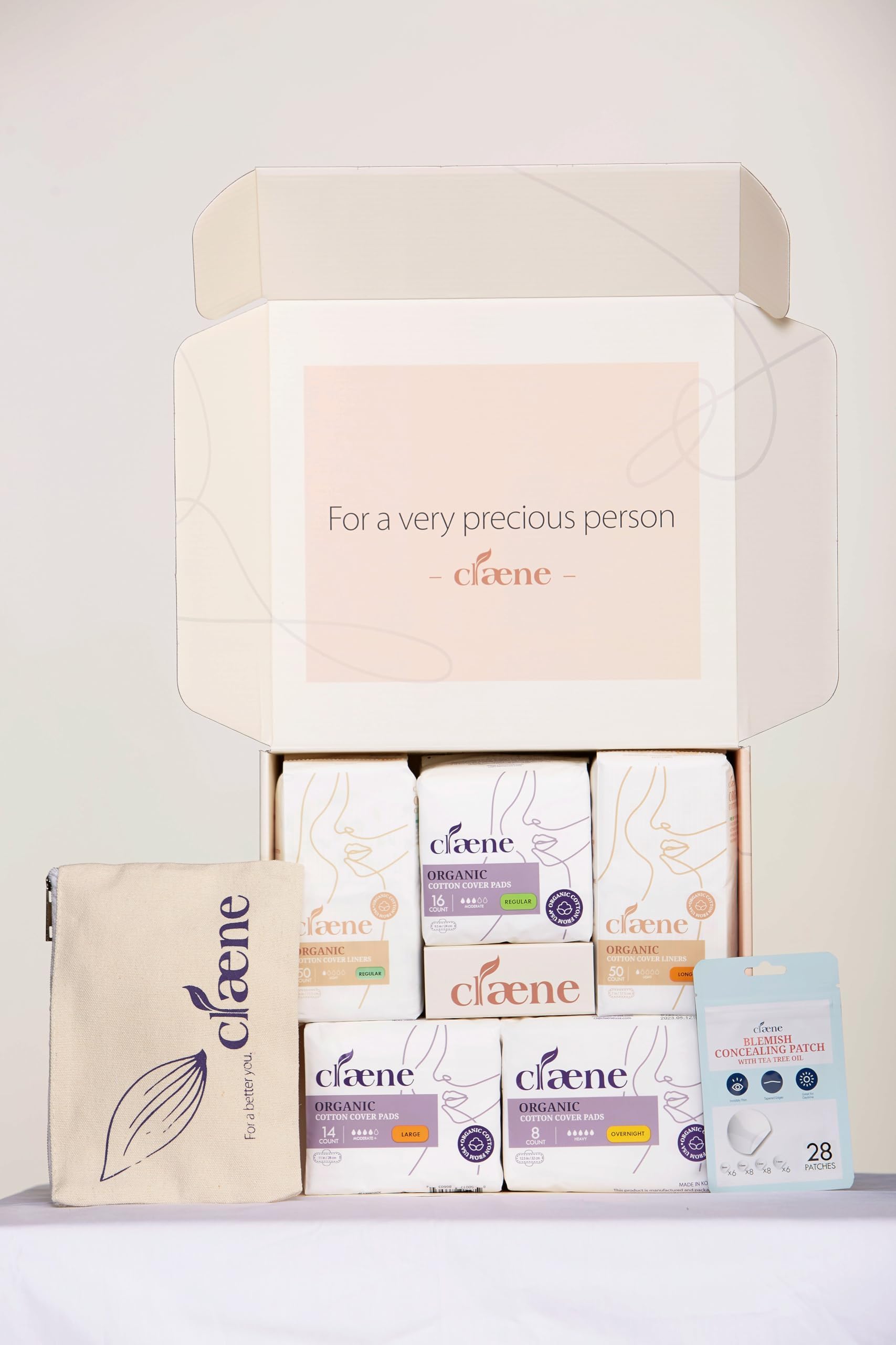 Claene Organic Cotton Panty Liners, Unscented, Thin, Cruelty-Free, Daily, Breathable Organic Panty CLAENEAu supplements
