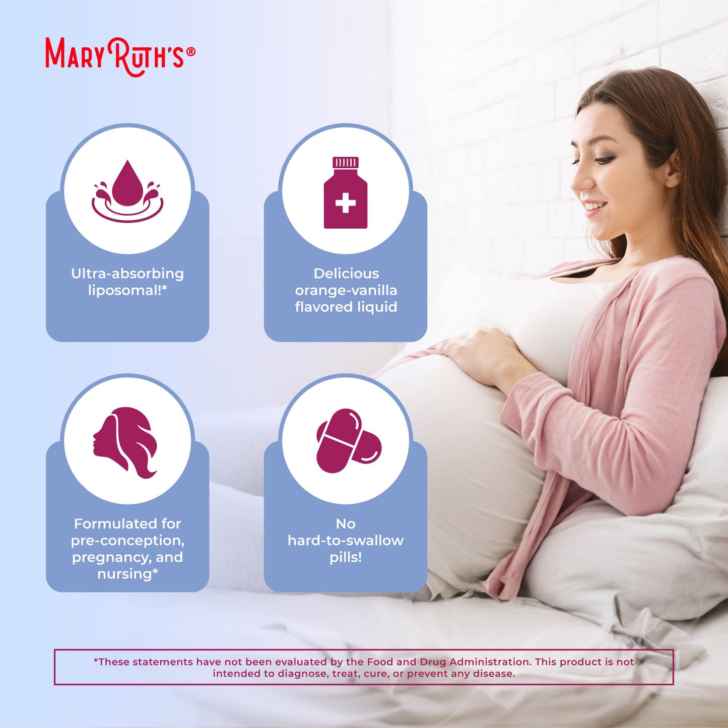 MaryRuth Organics Prenatal & Postnatal Multivitamin for Women | Sugar Free | Formulated for Pre-Conception, Pregnancy & Nursing | Prenatal Vitamins | Vegan | Non-GMO | Gluten Free | 30 Servings MARYRUTH'SUS supplements