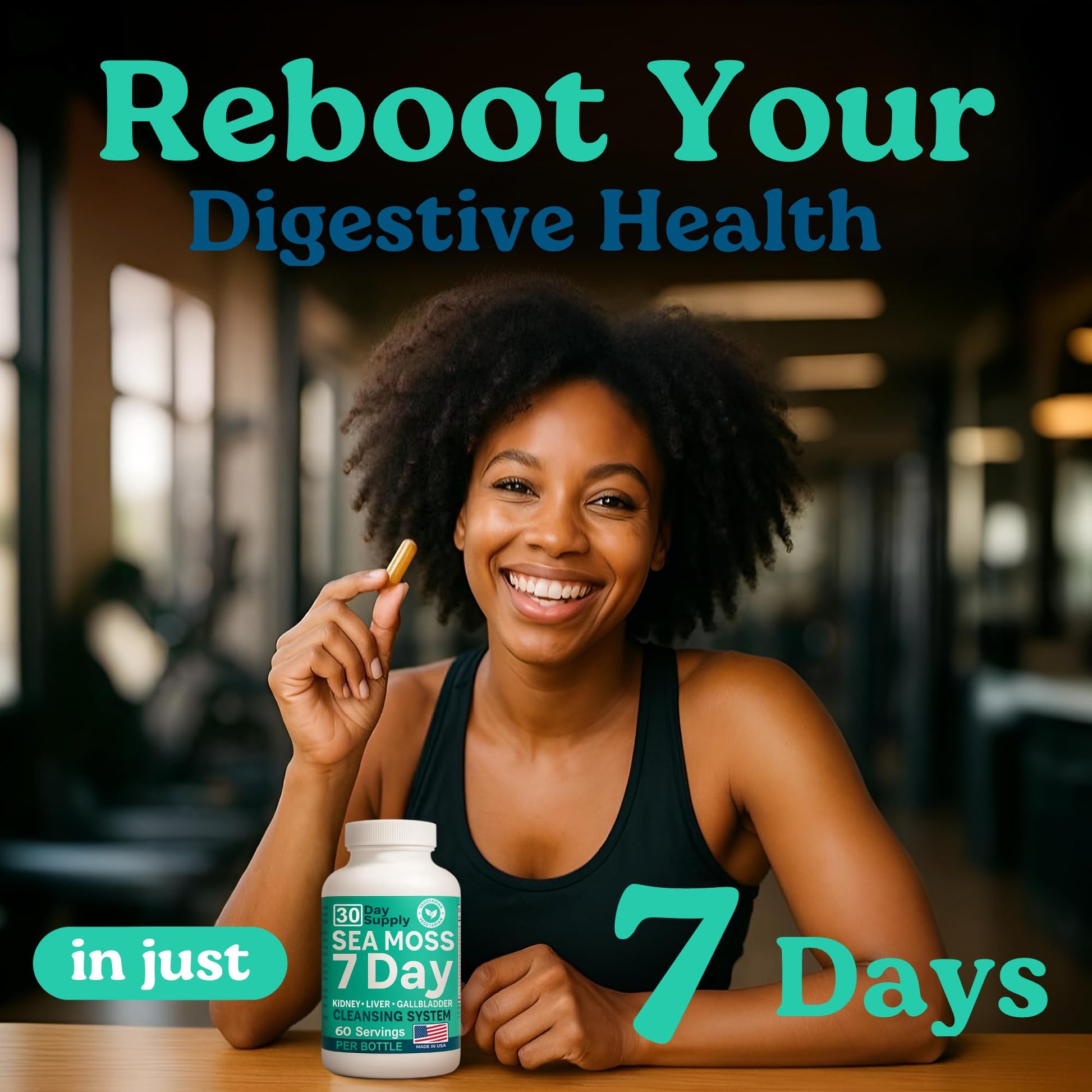 Atlantic Naturals Sea Moss Capsules – 7 Day Herbal Blend for Liver & Gallbladder Wellness – with Dandelion Root, Milk Thistle, Burdock Root, Red Clover & Chanca Piedra – 180 Count Sea Moss Capsules Atlantic NaturalsAu supplements