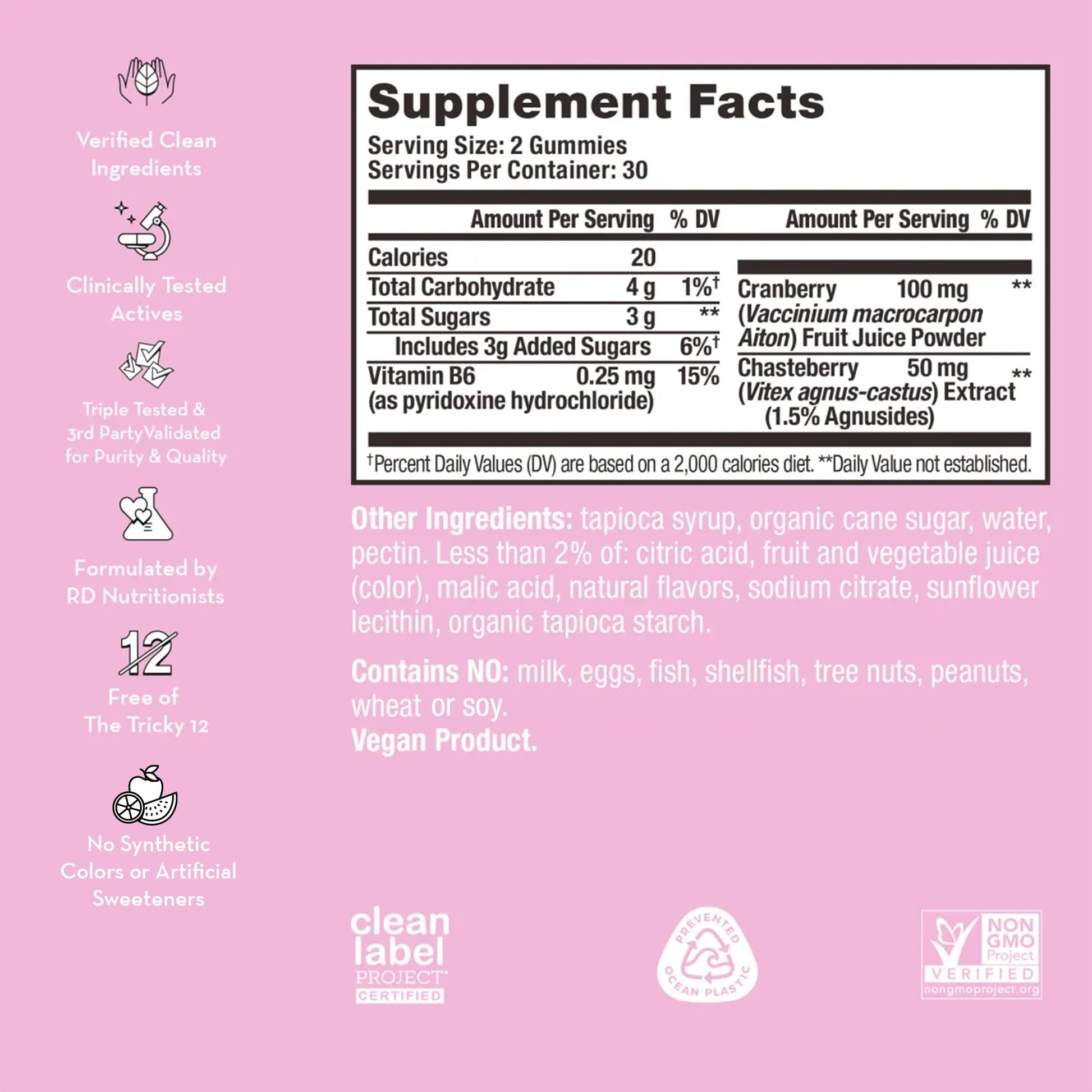 HUM Nutrition SOS PMS Gummies, PMS Support Supplement for Women, Support Cycle Symptoms, Bloating, Hormonal Balance, Includes Vitamin B6, Cranberry & Chasteberry Vitex, Gluten Free, 60 Vegan Gummies HUMUS supplements