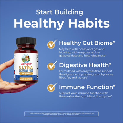MaryRuth Organics Ultra Digestive Enzymes Capsules | Up to 2 Month Supply | Supplement for Gut Health Support | Digestion & Immune Support MARYRUTH'SUS supplements